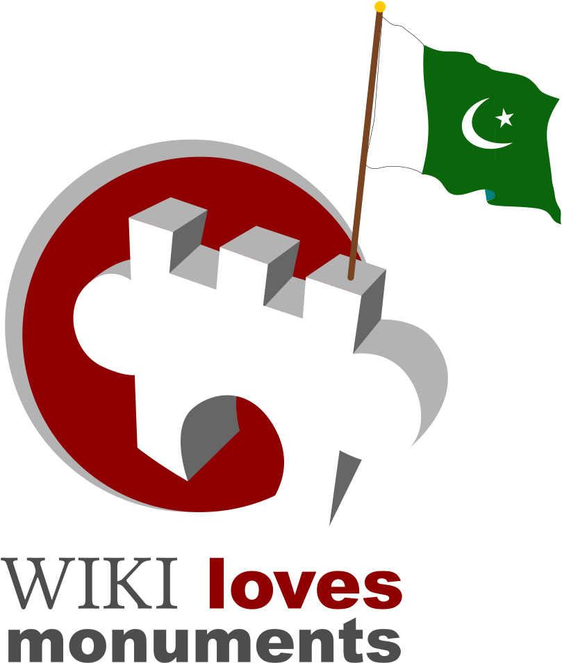 Pakistan Flag On Wlm Logo - Loves Monuments (860x1024), Png Download