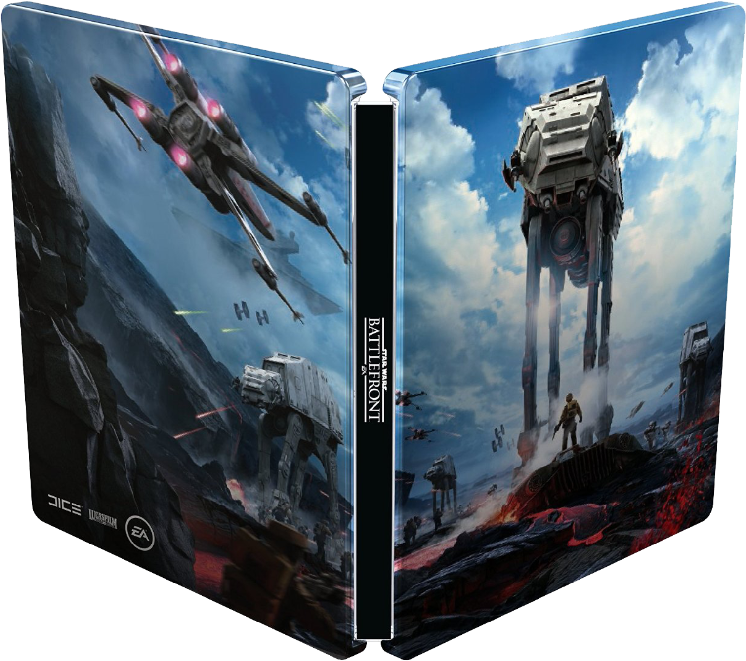 Star Wars Battlefront Steelbook Gen - Star Wars Battlefront Edition Collector (1572x1400), Png Download