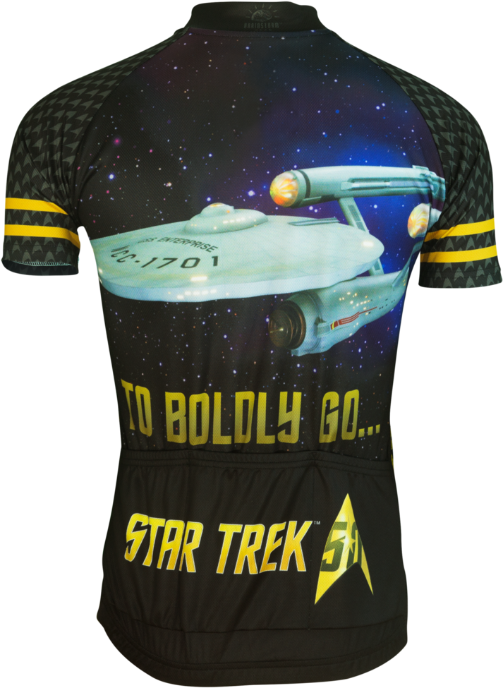 Star Trek "50th Anniversary" Cycling Jersey - Star Trek: The Original Series (1024x1024), Png Download