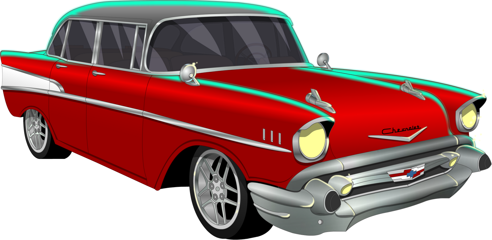 57 chevy clipart.