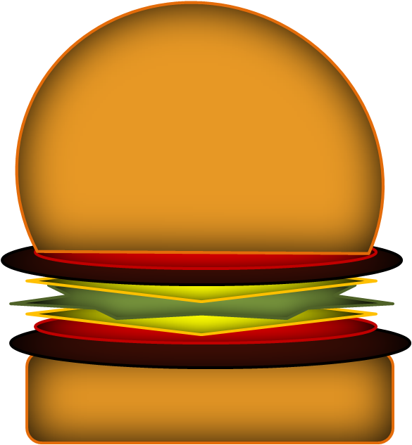 Burger (585x633), Png Download