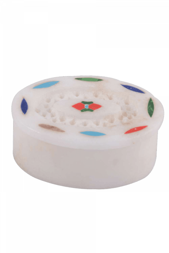 Handcrafted Netted Oval Shape Marble Jewelry Box - Pudding (540x810), Png Download