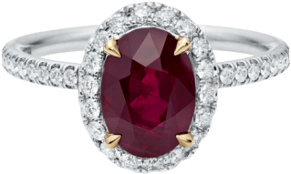 Main Navigation Section - Oval Shaped Ruby Ring (760x500), Png Download