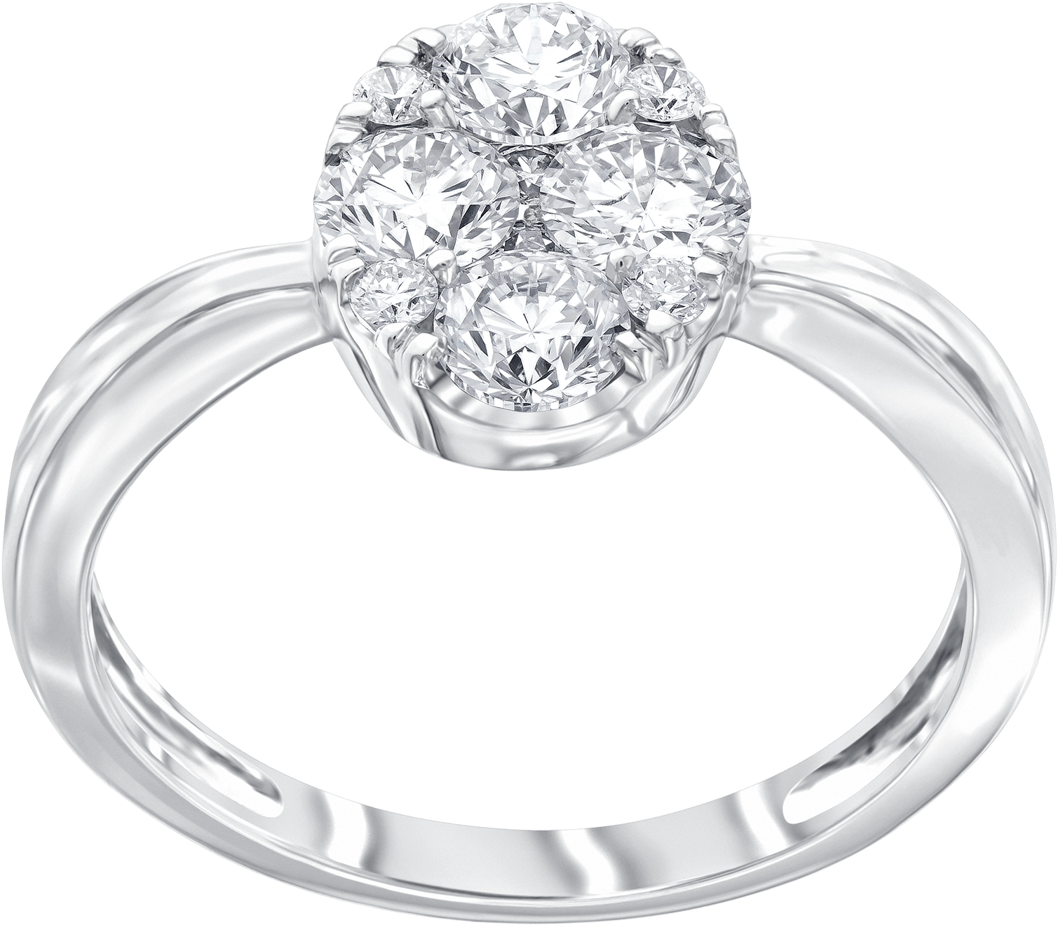 Oval Shape Ring Set With (2000x2000), Png Download