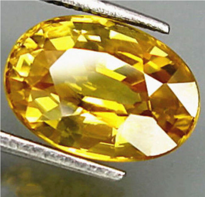 10 X 14mm Yellow Sapphire Gem Oval Shape Natural Loose - Gemstone (700x850), Png Download
