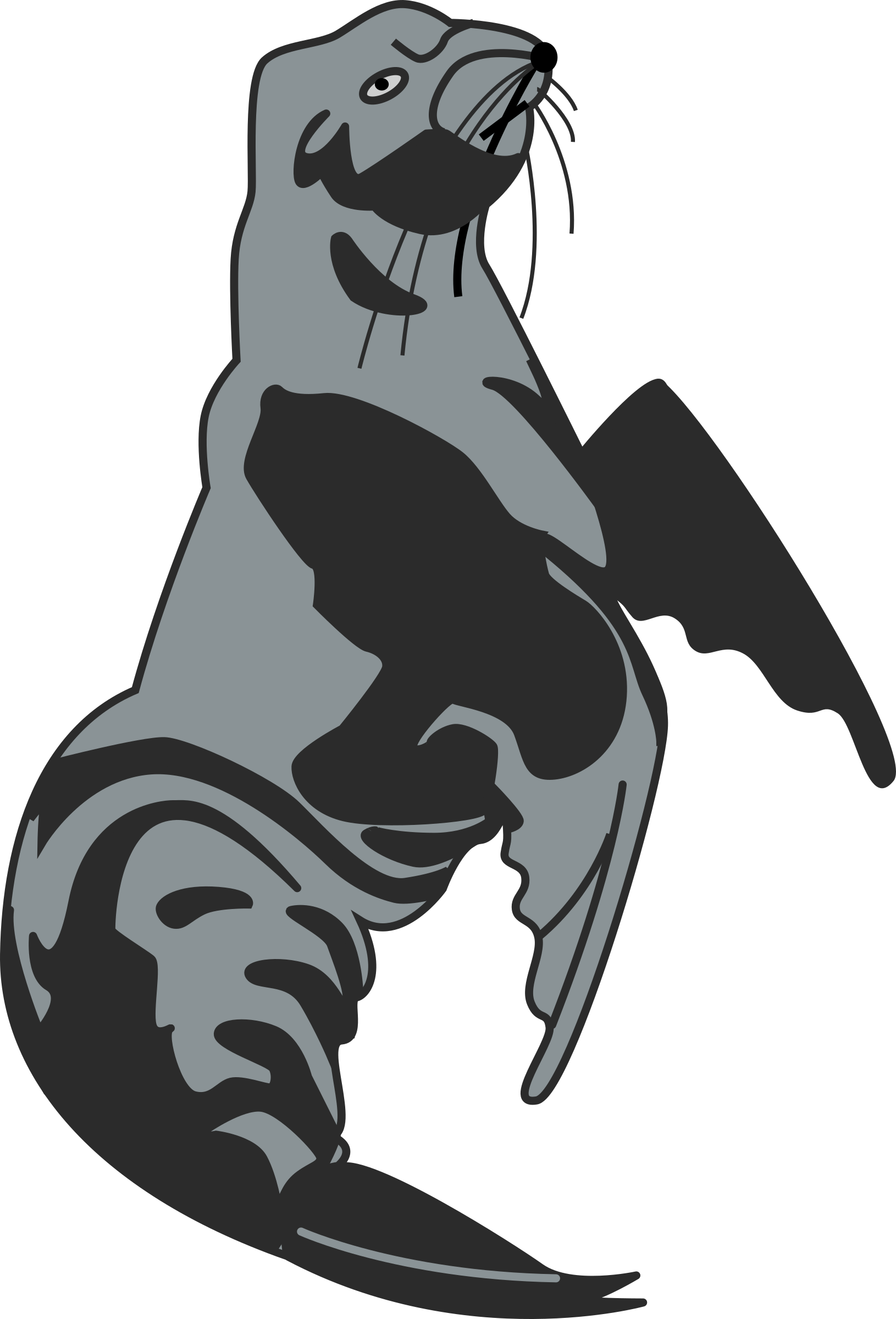 Big Image - Walrus Heraldry (1630x2400), Png Download