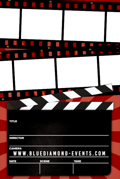 Movie Theme Director 4 Image Strip Landscape (500x749), Png Download