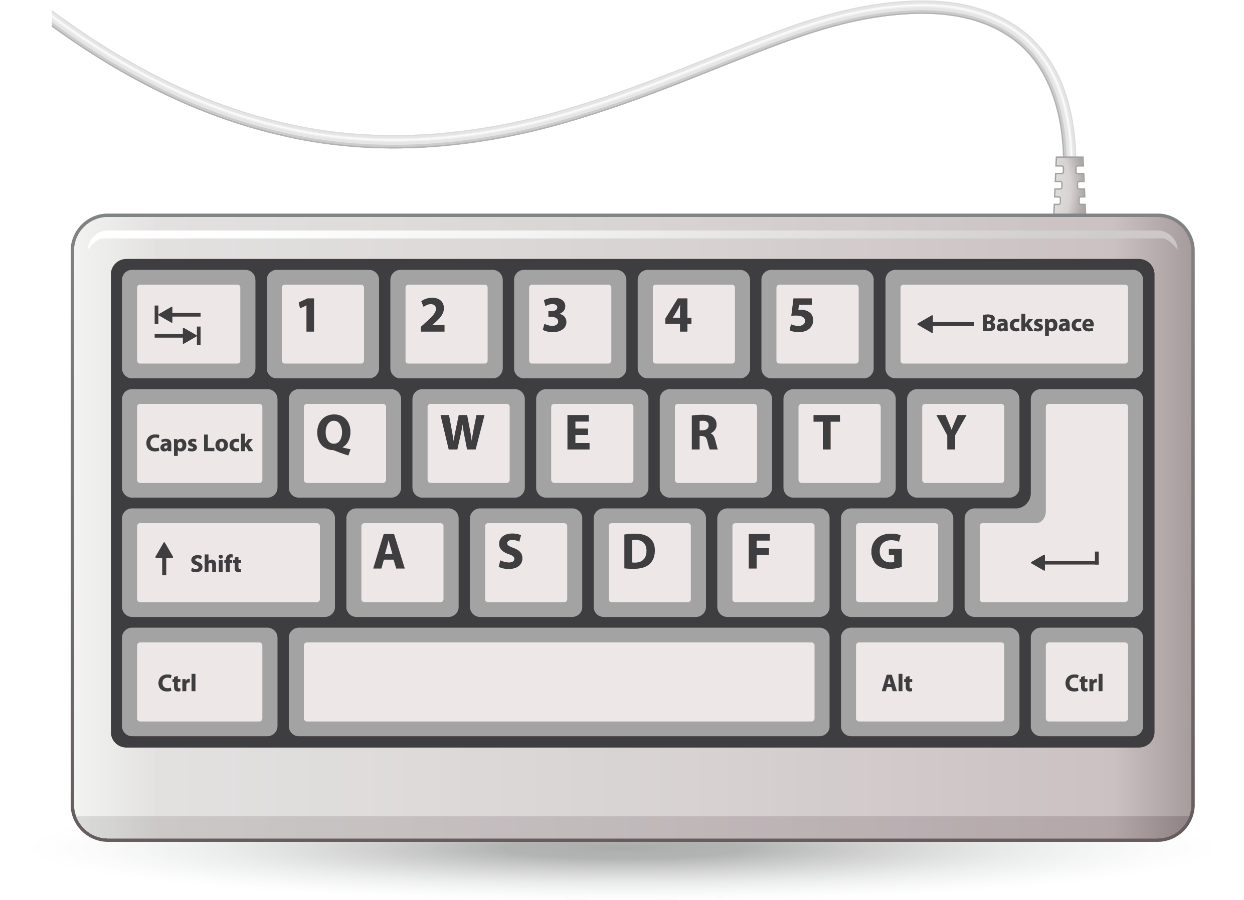 Mice Clipart Computer Keyboard - Hk 3910 Wireless Keyboard (2480x1821), Png Download
