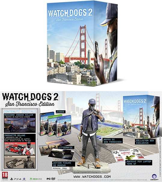 Il Gioco Watch Dogs® - Watch Dogs 2 Editionen (600x637), Png Download