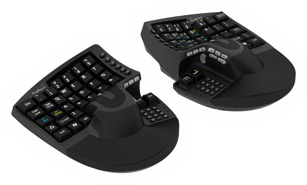 It's A Keyboard And Mouse - Mouse With Keyboard On Side (1024x613), Png Download