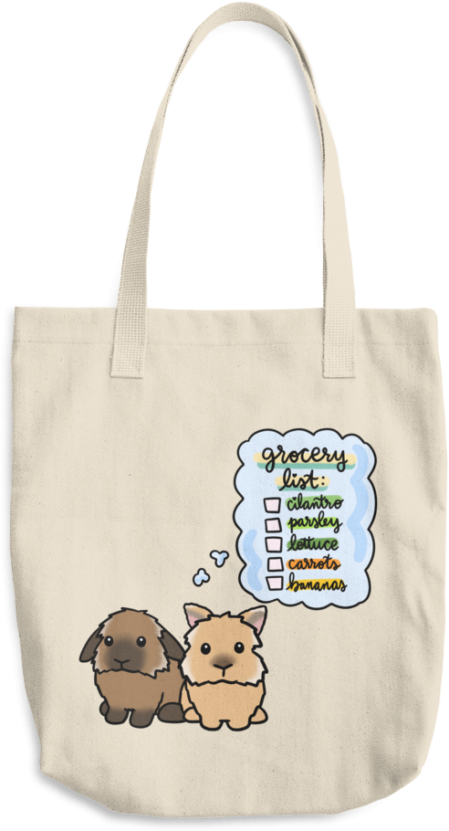 Nala And Nigel Cotton Tote Bag - Tote Bag (1000x1000), Png Download