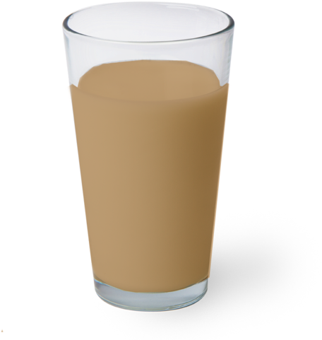 1/2 Pint Chocolate Milk - Glass Of Chocolate Milk Png (800x533), Png Download