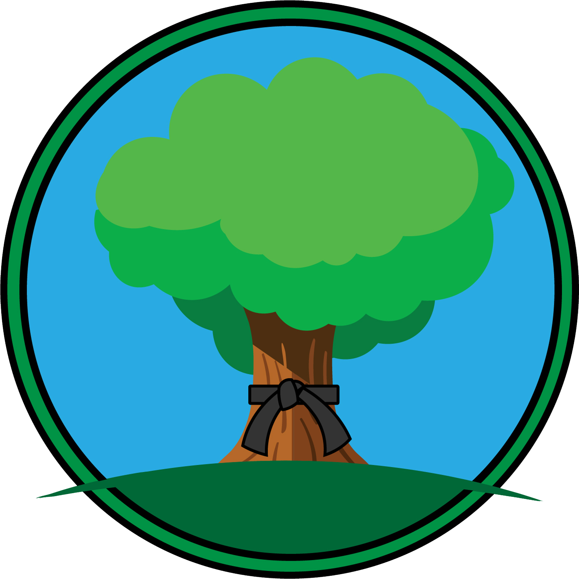 Black Belt Landscaping - Circle (2000x2000), Png Download