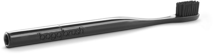 Bogobrush Black Recycled Toothbrush - Makeup Brushes (723x774), Png Download