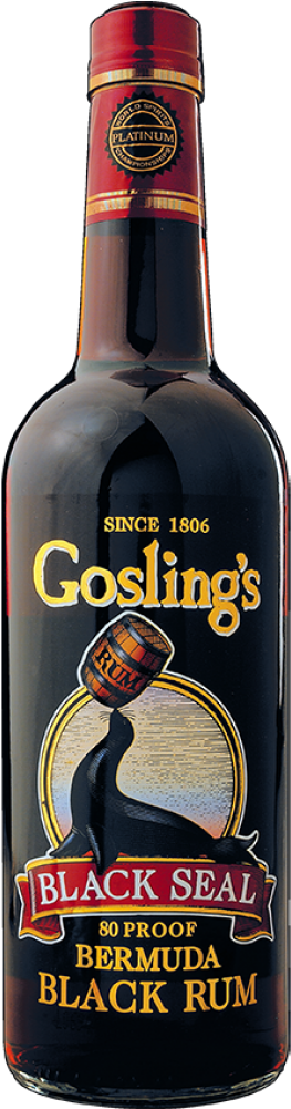 Gosling's Black Seal Bermuda Rum - Gosling's Black Seal Rum Review (1000x1000), Png Download