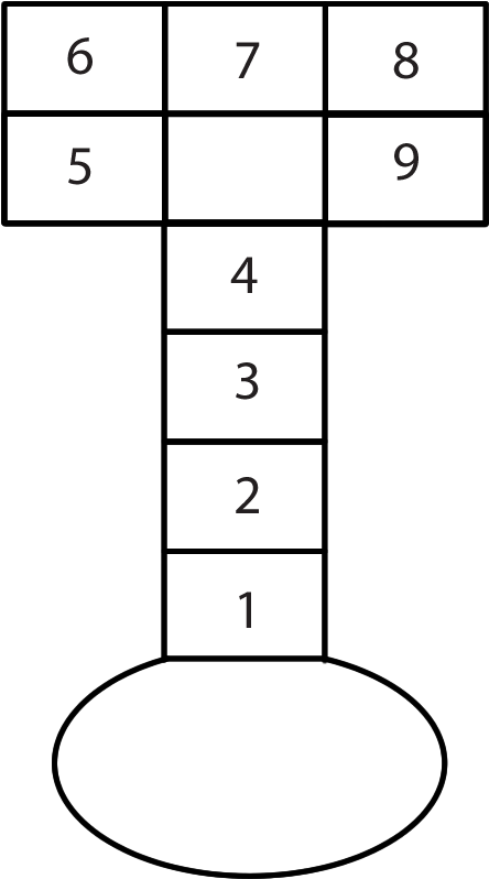 Tshere Tshere Court - Number (595x842), Png Download