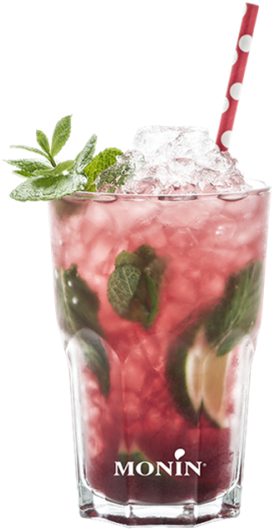 Raspberry Mojito - Monin (466x700), Png Download