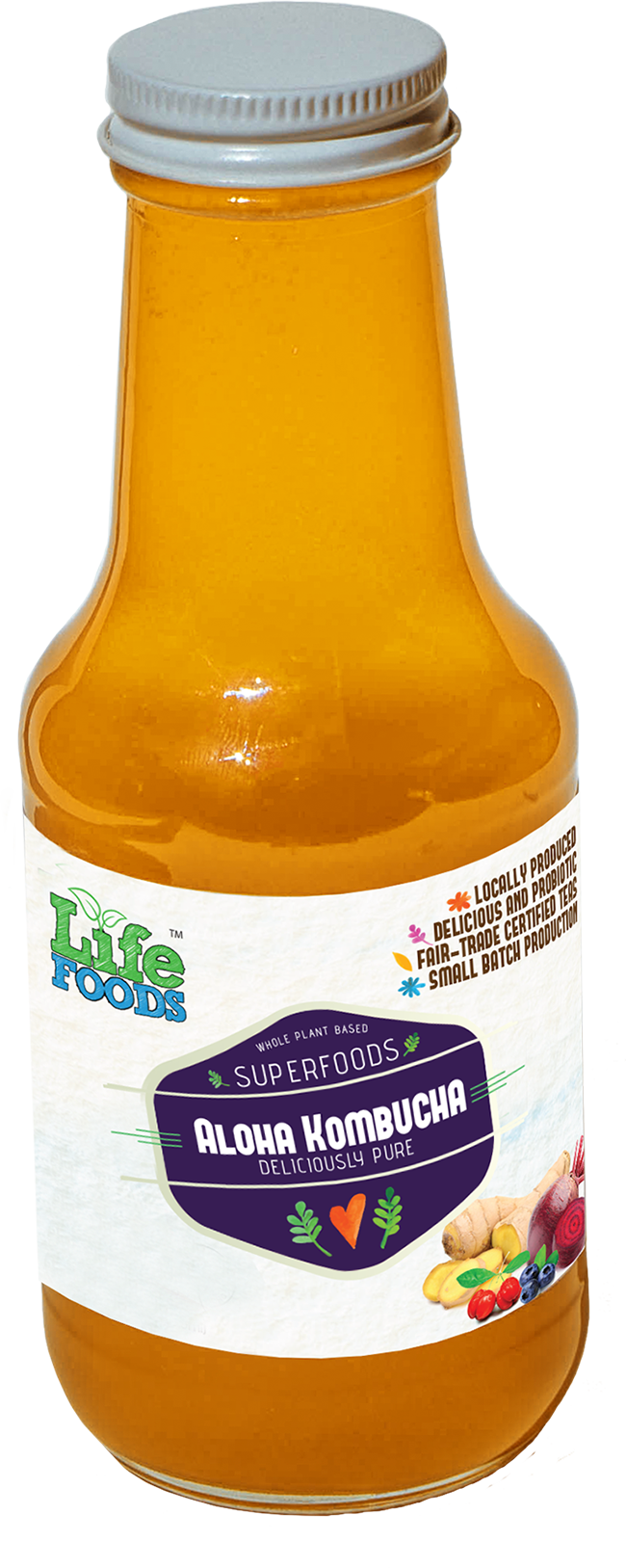 Lifefoods - Beer Bottle (650x1627), Png Download