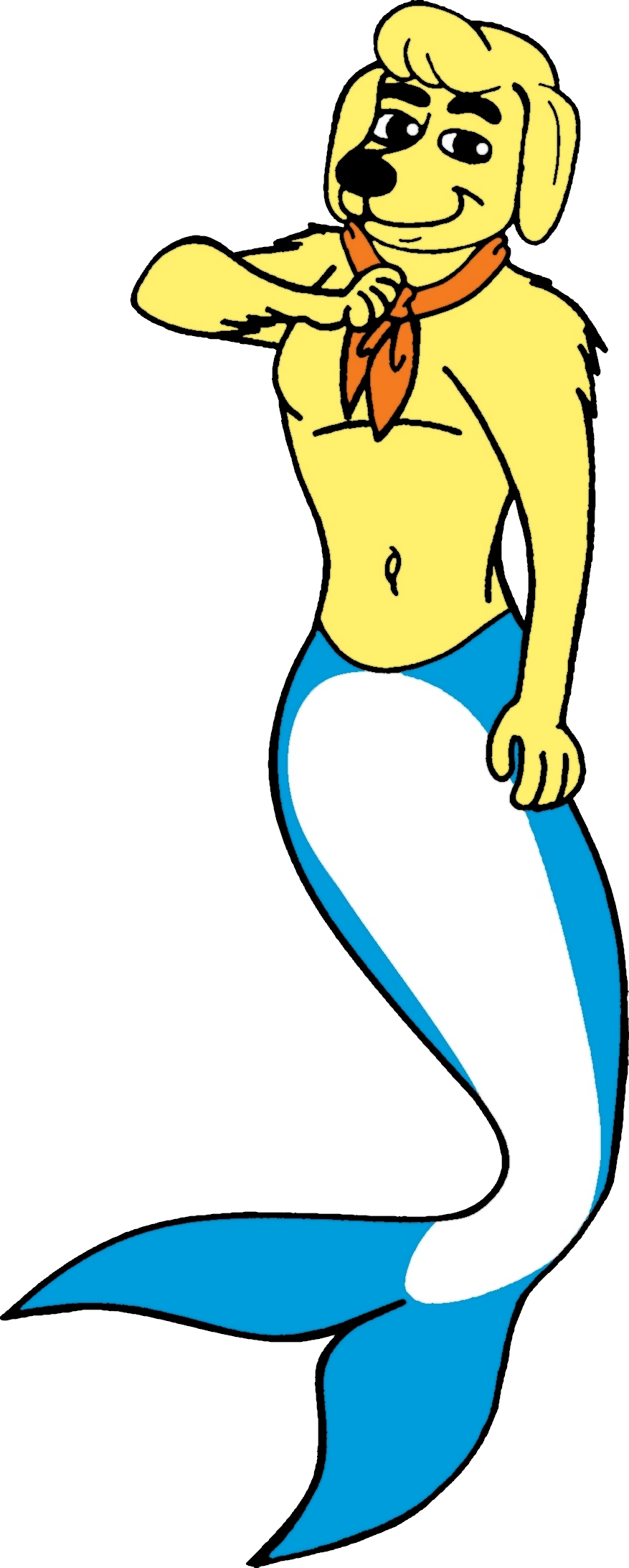 Fred Jones Yellow Labrador Merdog By Augiedoggie Fan (877x2184), Png Download