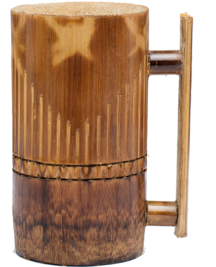 Bamboo Beer Mug Polished - Plywood (500x750), Png Download