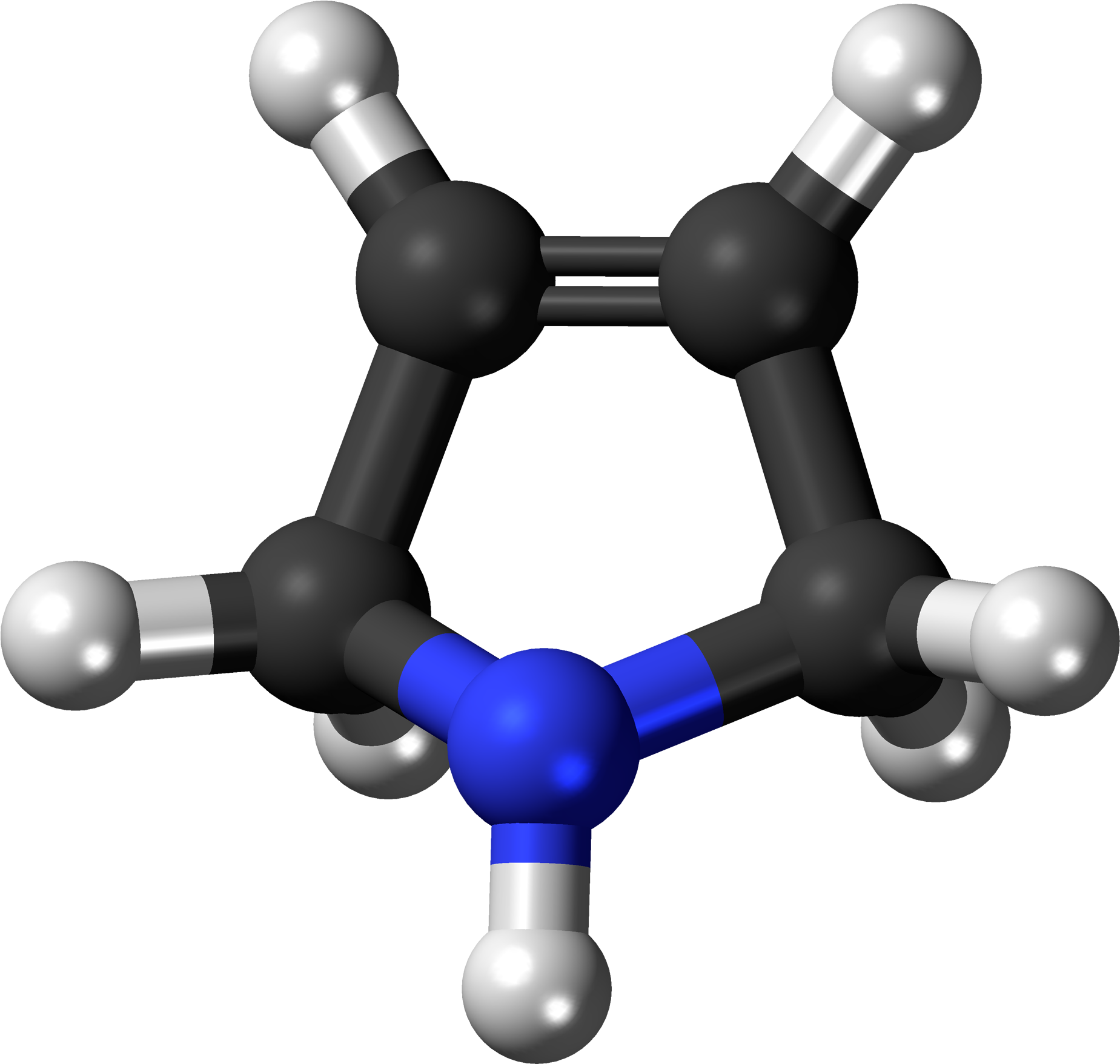 Pyrroline Molecule Chemistry Atoms 867212 - Pyrazole Aromatic (2000x1908), Png Download
