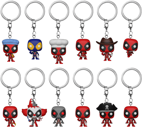 Funko Pocket Pop Keychains Marvel Deadpool - Funko Pop Keychain Deadpool (709x709), Png Download