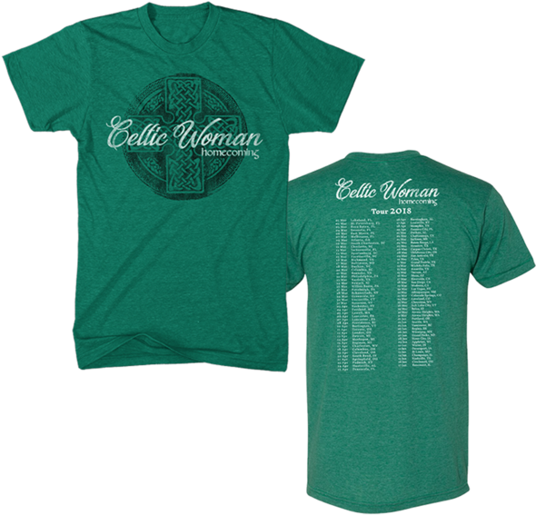 Green Homecoming Tour Tee - Celtic Woman Shirts (600x600), Png Download