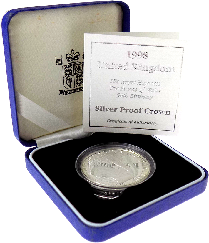 Pre-owned 1998 Uk Prince Of Wales 50th Birthday Silver - Coin (900x900), Png Download