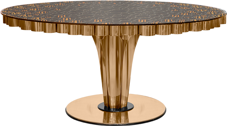 Dining Table - 54 Inch Round Pedestal Tables (950x950), Png Download