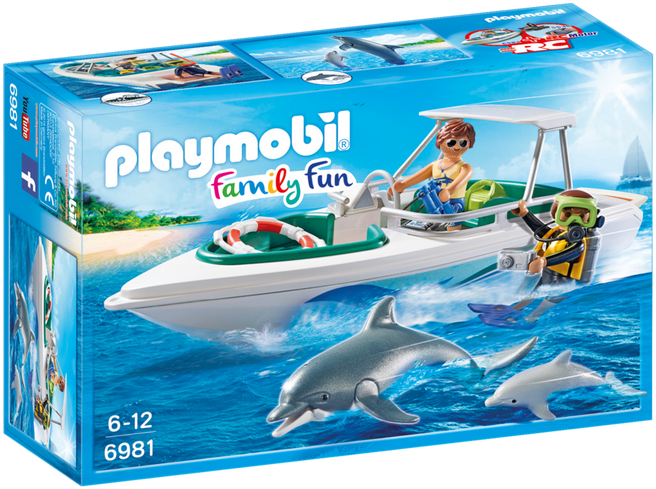 6981 Product Box Front - Playmobil Family Fun 6981 (710x497), Png Download