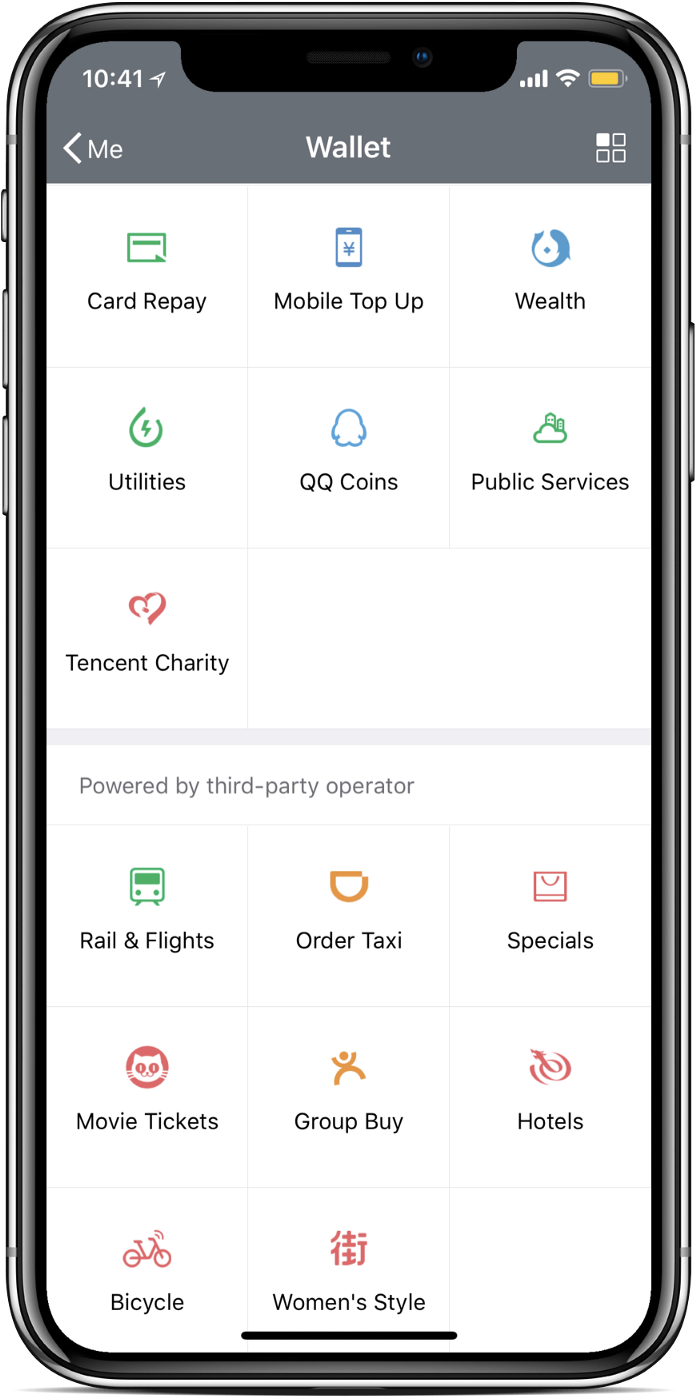 The Wechat Wallet Page - Iphone (1600x1600), Png Download