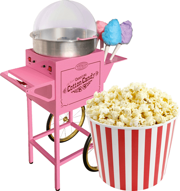 Our Fabulous Candy Floss/popcorn Stalls, Not Only Look - Popcorn And Candy Floss Event (596x630), Png Download