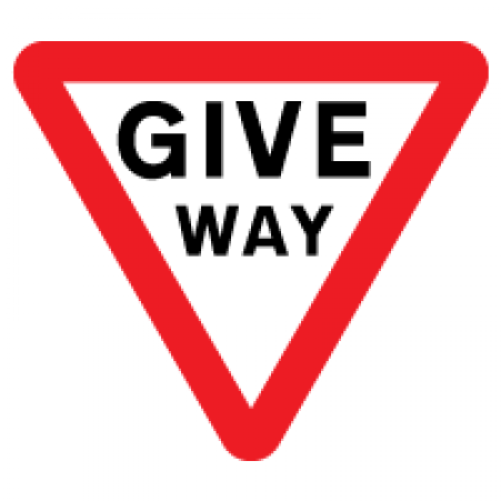 Regulatory Signs - Give Way Sign (750x450), Png Download
