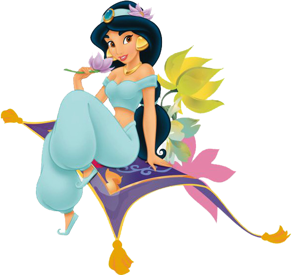 Princess Jasmine On Carpet (900x600), Png Download