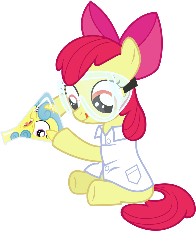 Apple Bloom, Artist Needed, Edit, Erlenmeyer Flask, - Chemist Mlp (872x1024), Png Download