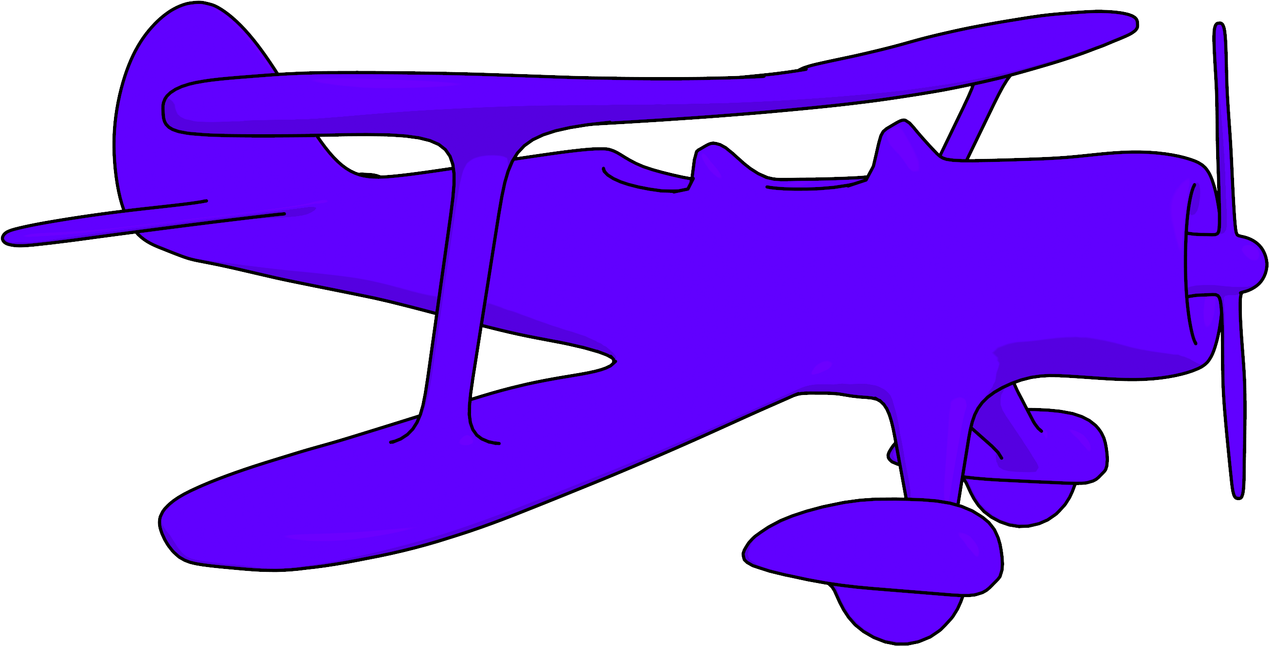 Biplane Clipart Png (2680x1424), Png Download