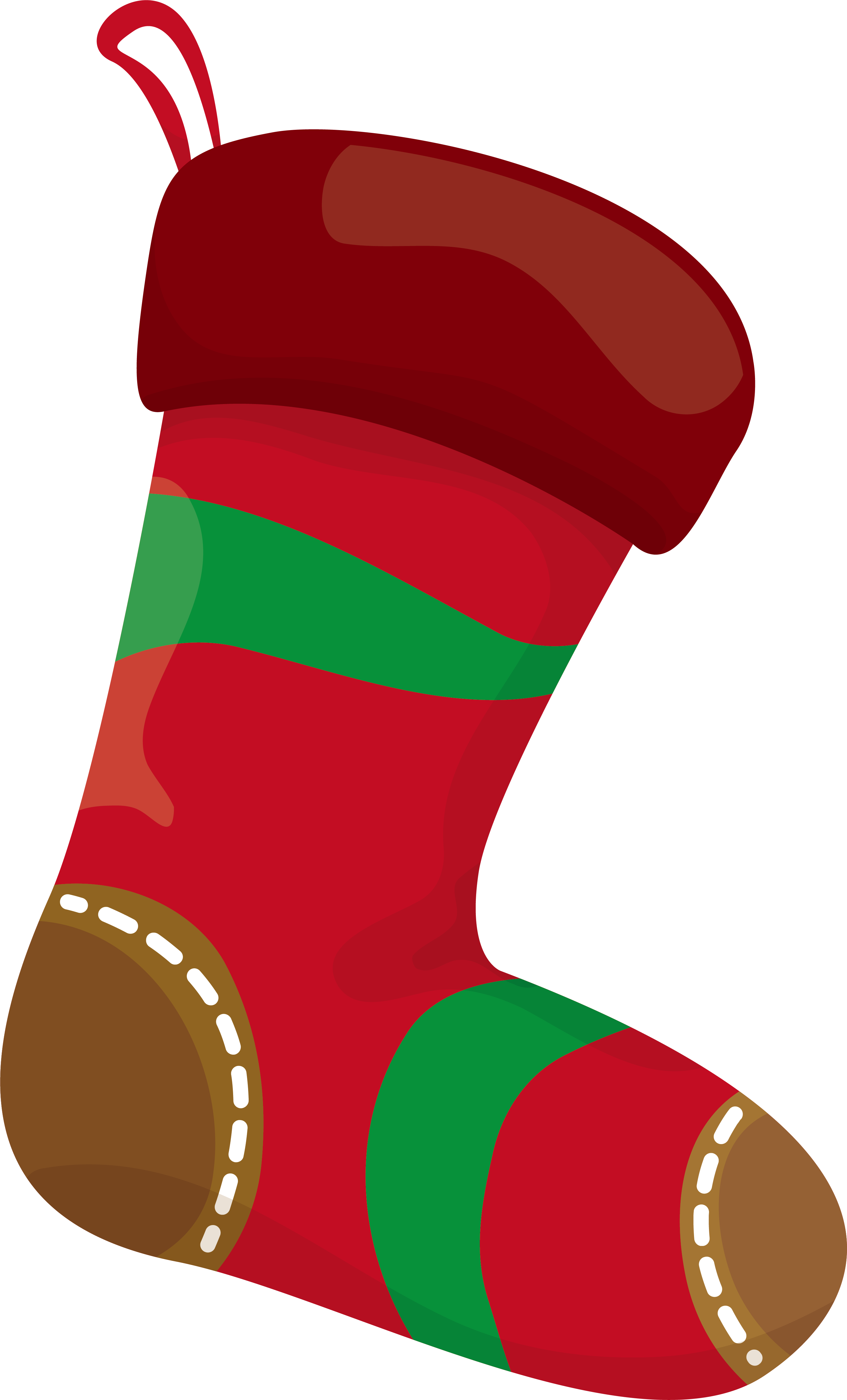 Christmas Stocking Png - Christmas Socks Red Png (3001x4962), Png Download
