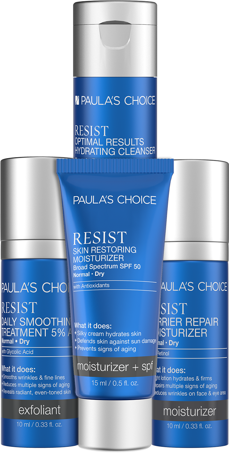 Resist Travel Kit For Wrinkles & Sun Damage - Cosmetics (1300x1950), Png Download