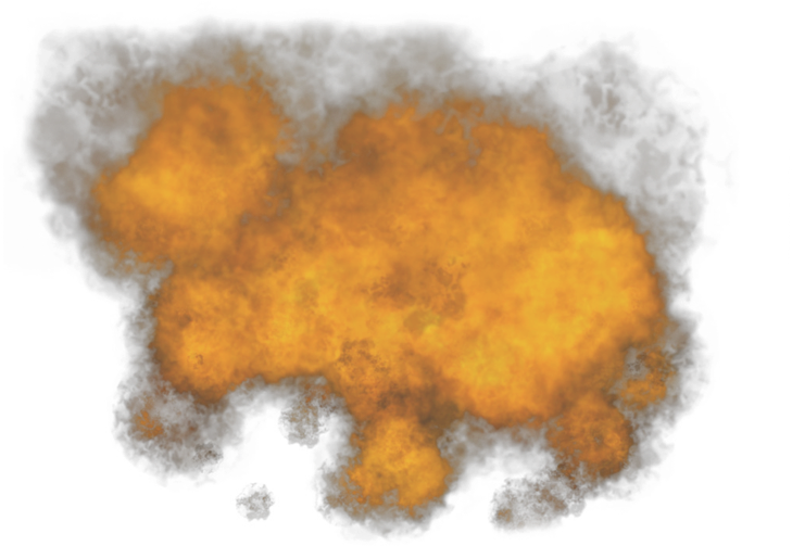 42 316k Fire3 06 Feb 2009 - Orange Smoke Clip Art (800x575), Png Download
