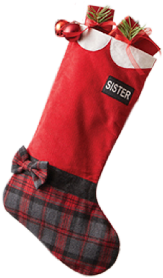 Plaid Wool Missionary Stocking - Sock (1000x1000), Png Download