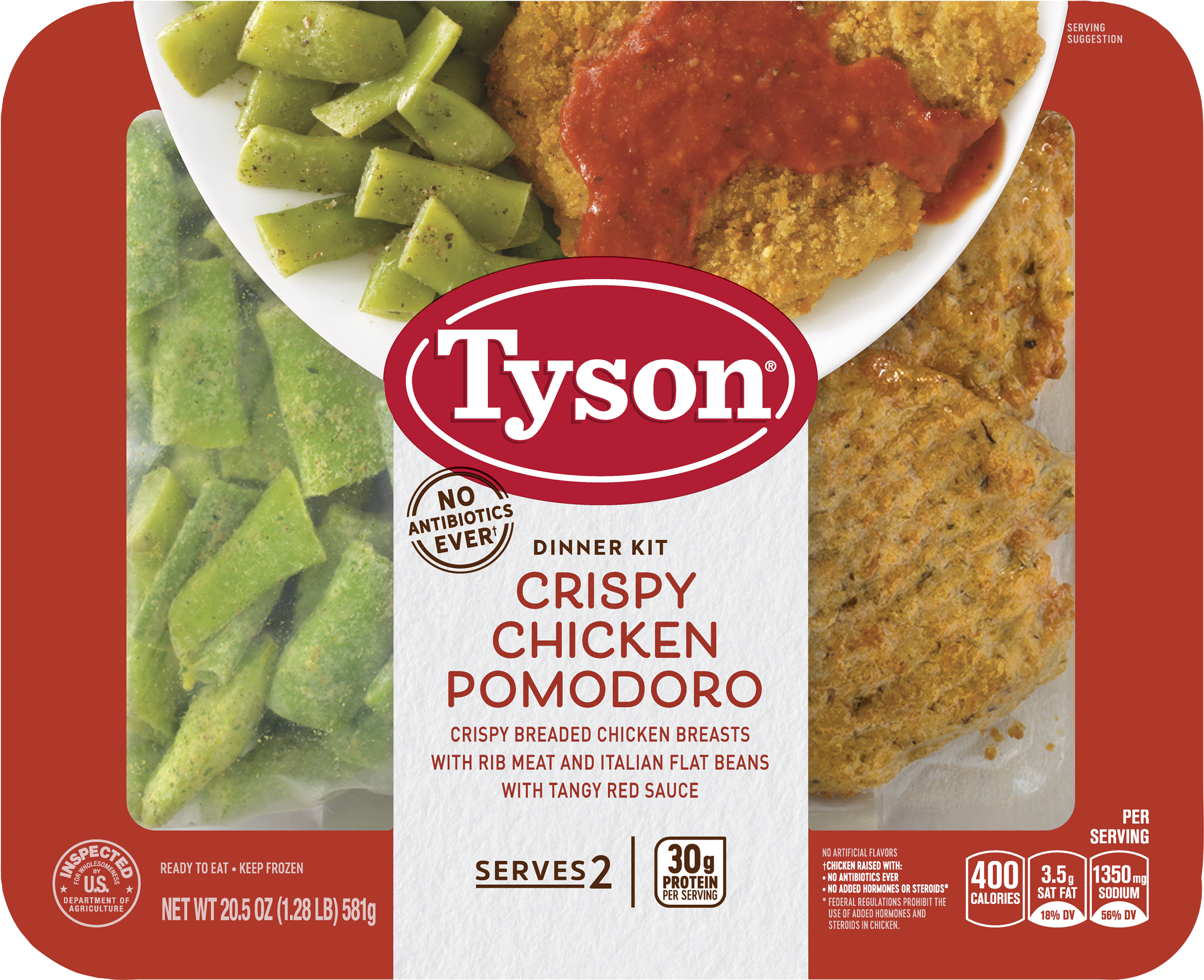 Tyson® Fully Cooked Chicken Pomodoro Dinner Kit, - Tyson Frozen Meal Kits (2400x2400), Png Download