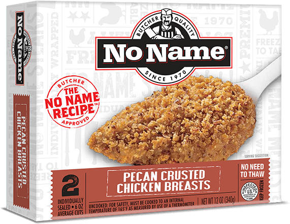 No Name® Pecan Crusted Chicken Breast - No Name Salmon Fillets (800x500), Png Download