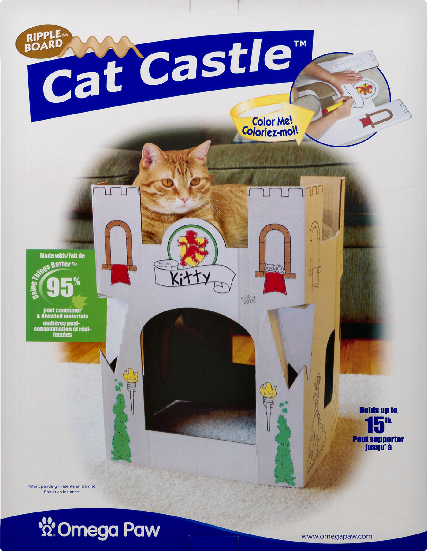 Cardboard Cat Castle (1800x1800), Png Download
