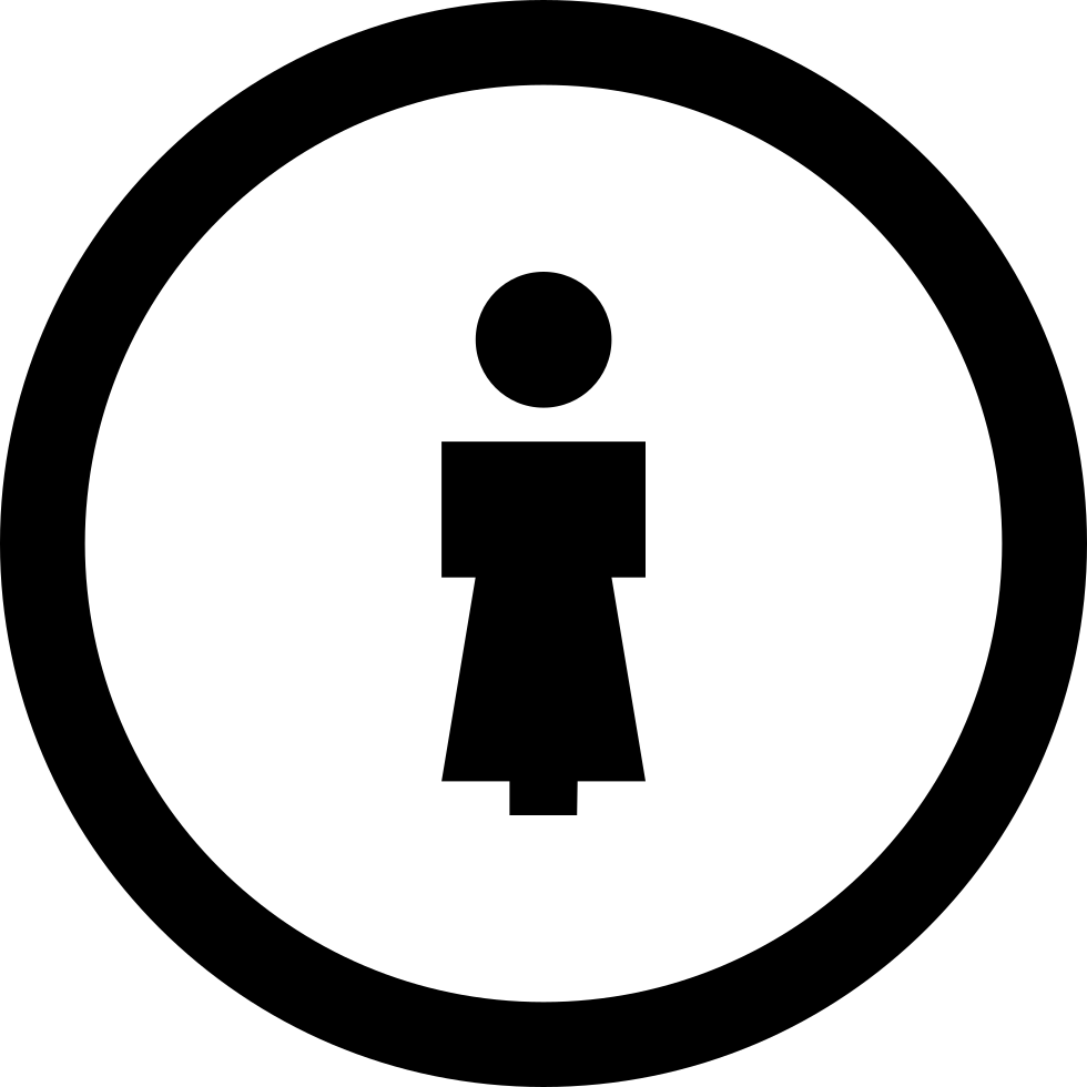 Female Symbol Comments - Play Button Icon Png (980x980), Png Download