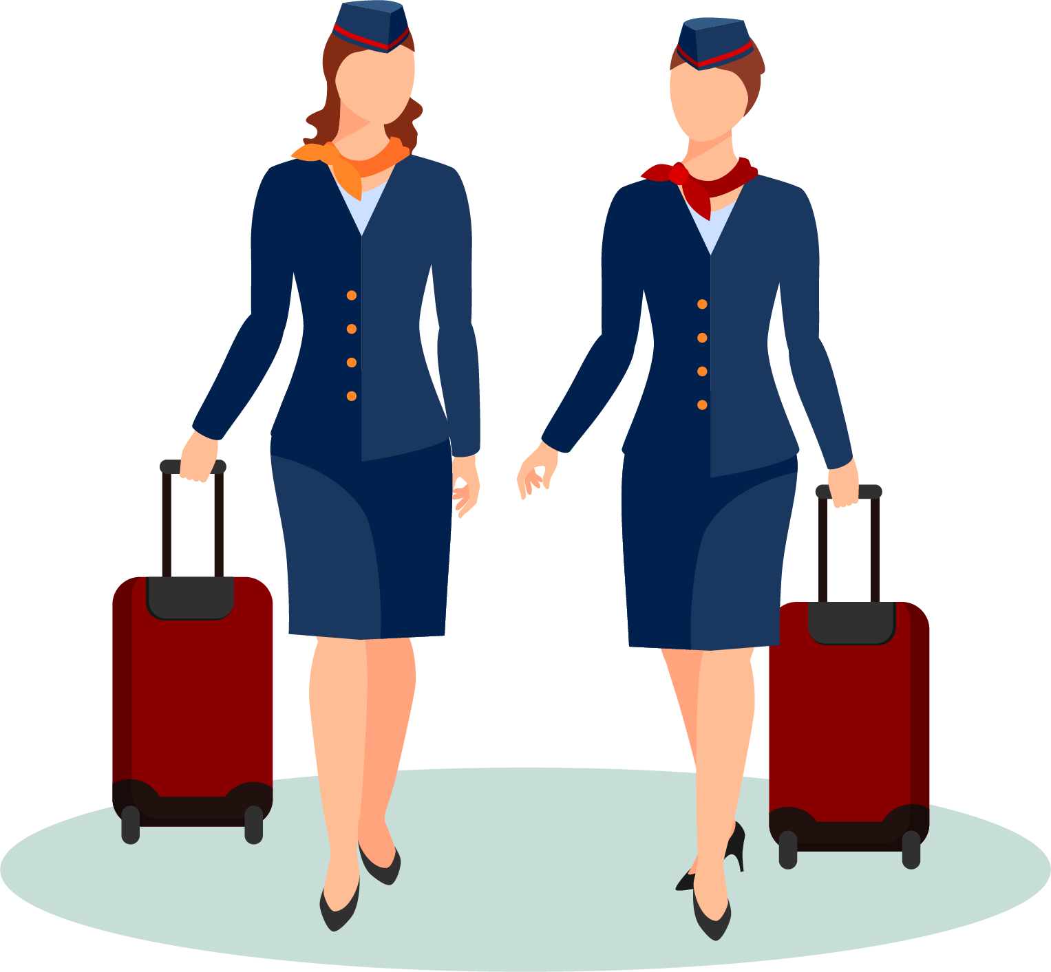 Stewardess Png - Flight Attendant Uniform Clipart (1527x1413), Png Download