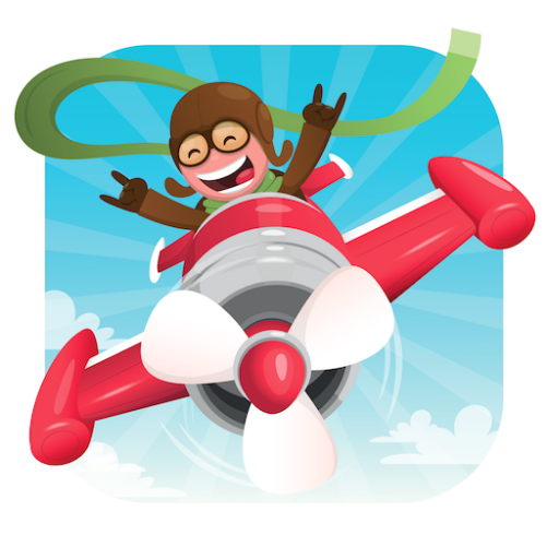 Svg Royalty Free - Clipart Airplane Pilot Png (850x500), Png Download