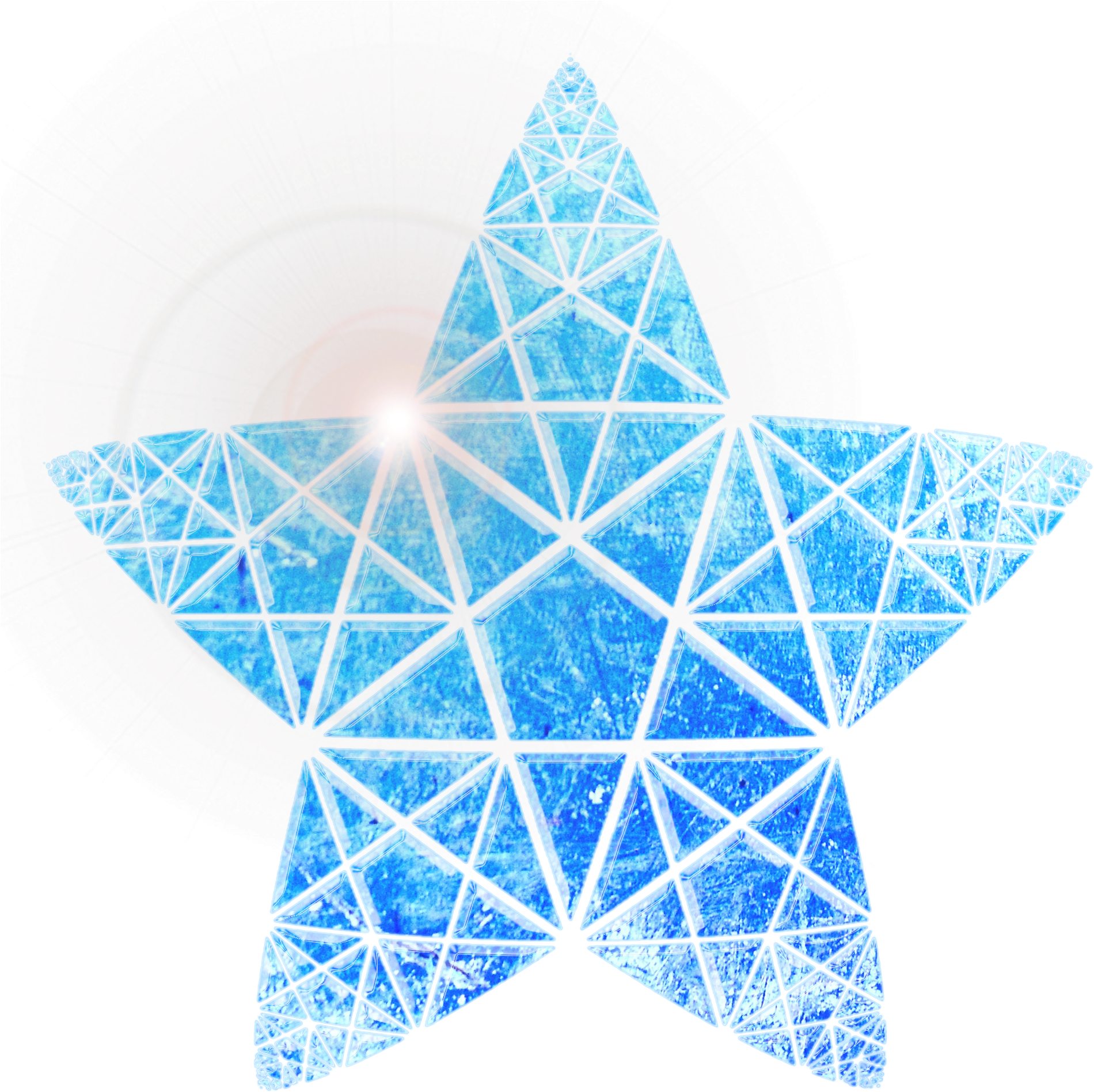 Pentagrama Cubos De Gelo Picado Inverno Png E Psd - Portable Network Graphics (2000x2000), Png Download