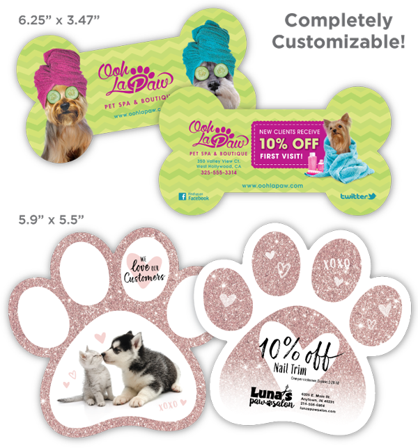 High Quality, Two Sided Full Color Shaped Thank You - Paw (600x644), Png Download