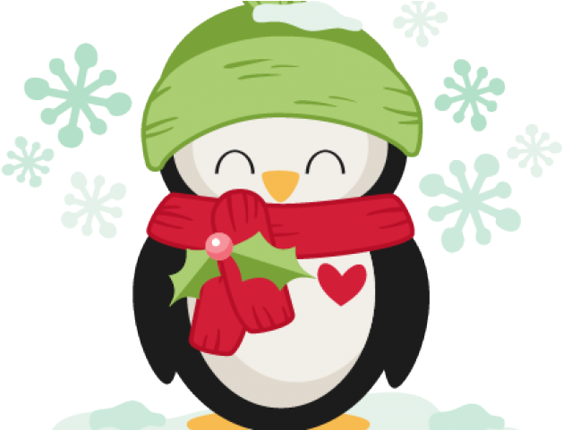 Drawn Penguin Christmas - Cute Christmas Penguin Png (640x480), Png Download