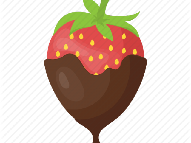 Covered Clipart Chocolate Strawberry - Illustration. 